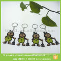 embossed rubber keychain for souvenir